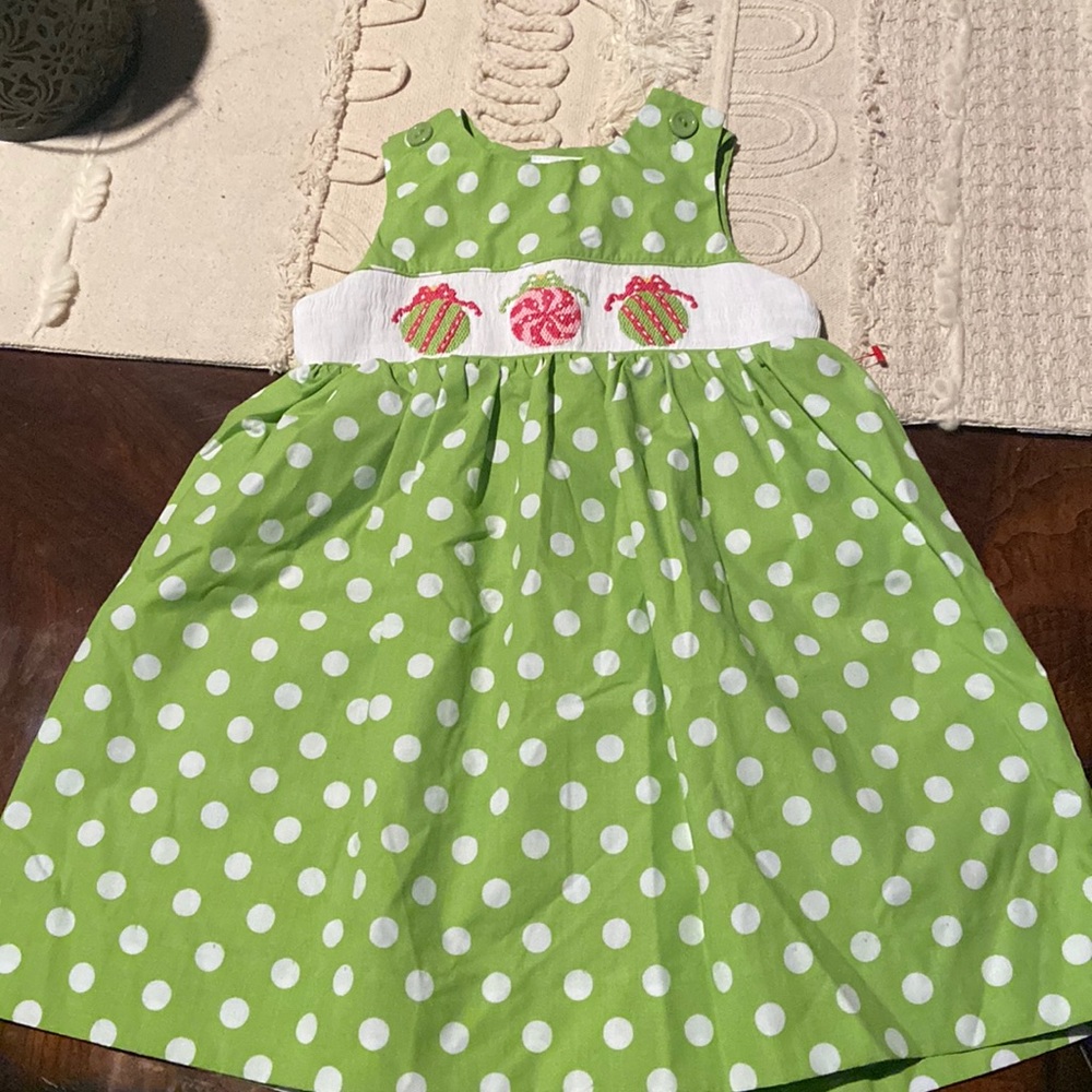 Smocked Giraffe Size 18 Months Dress